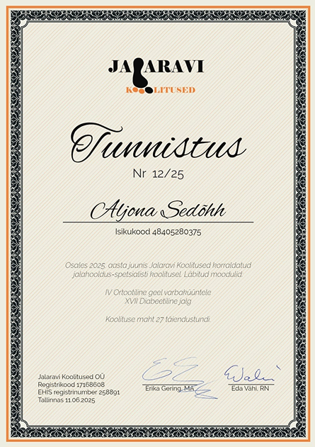Certificate 1